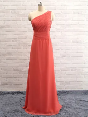 Asymmetric Open-back Bridesmaid Dresses