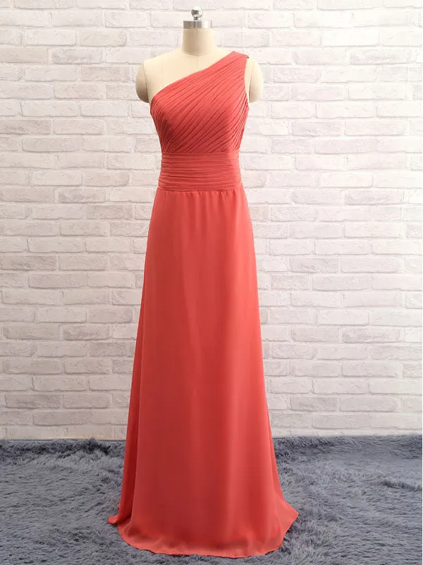 Asymmetric Open-back Bridesmaid Dresses
