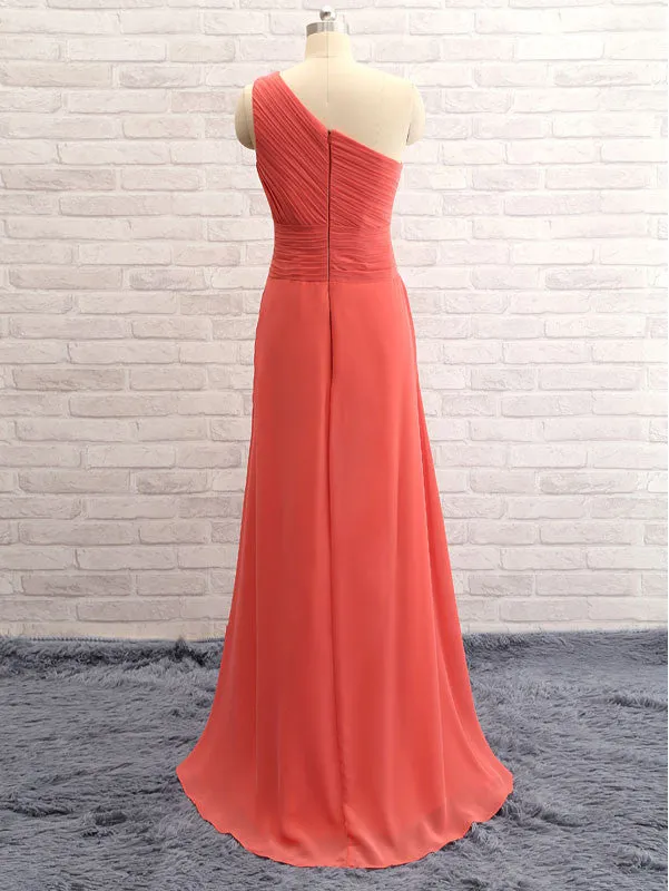 Asymmetric Open-back Bridesmaid Dresses