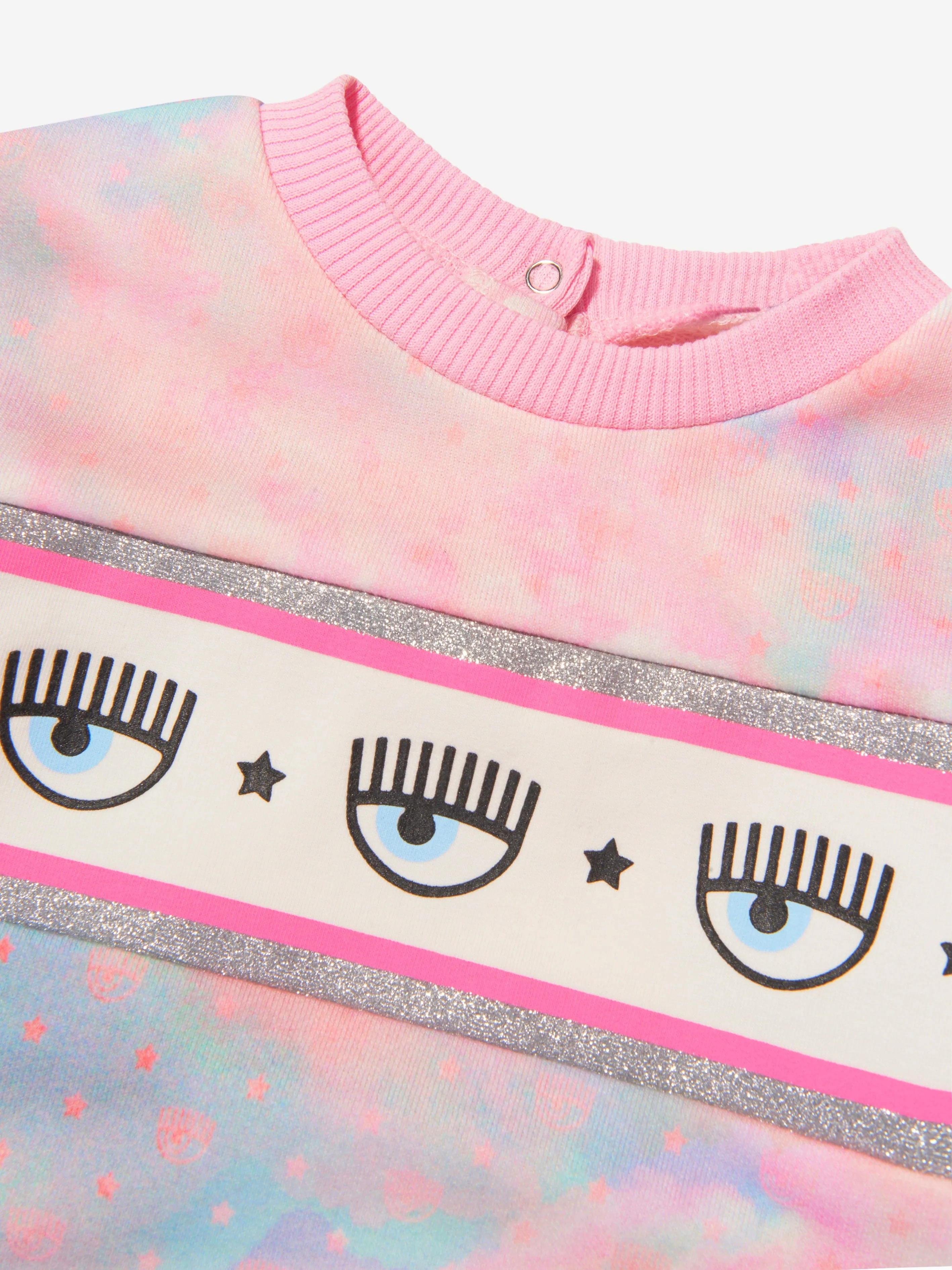 Chiara Ferragni Baby Girls Cloud Print Logo Sweatshirt