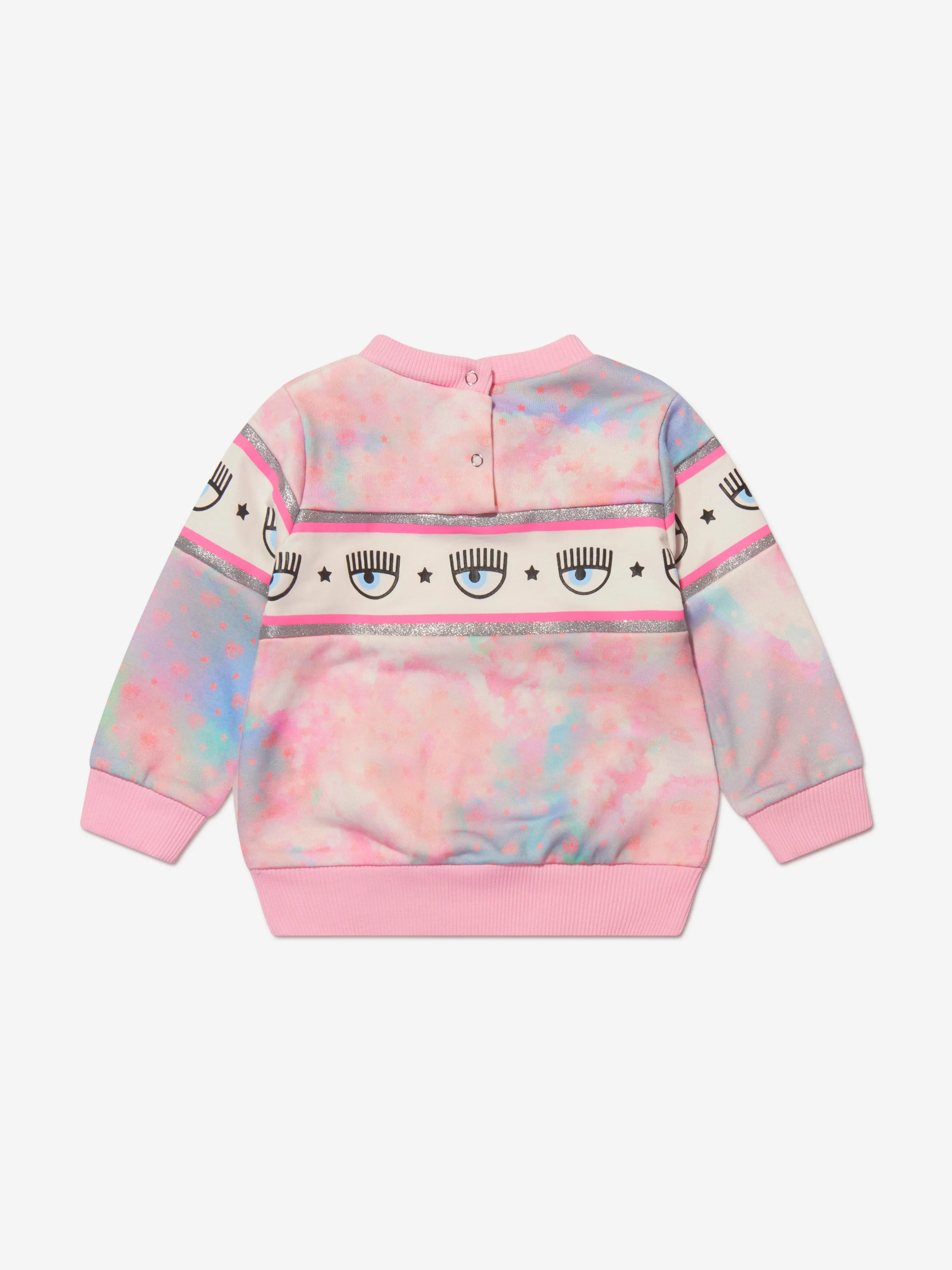 Chiara Ferragni Baby Girls Cloud Print Logo Sweatshirt