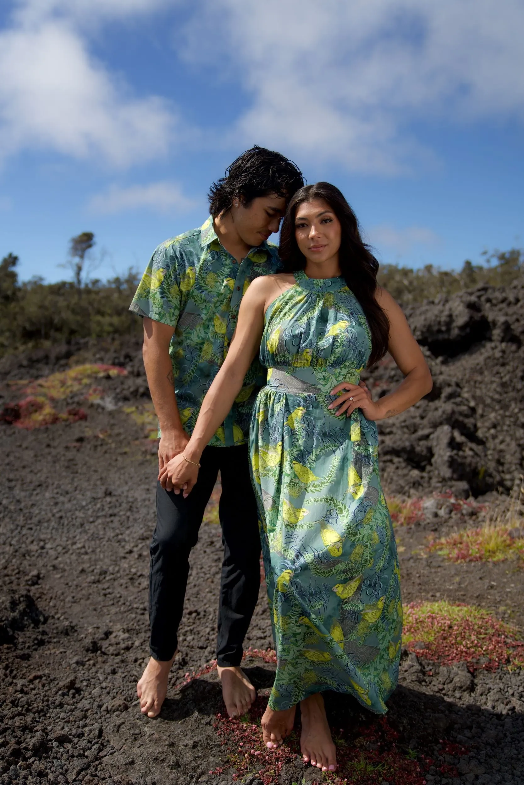 Foraging Kiwikiu Empire Dress