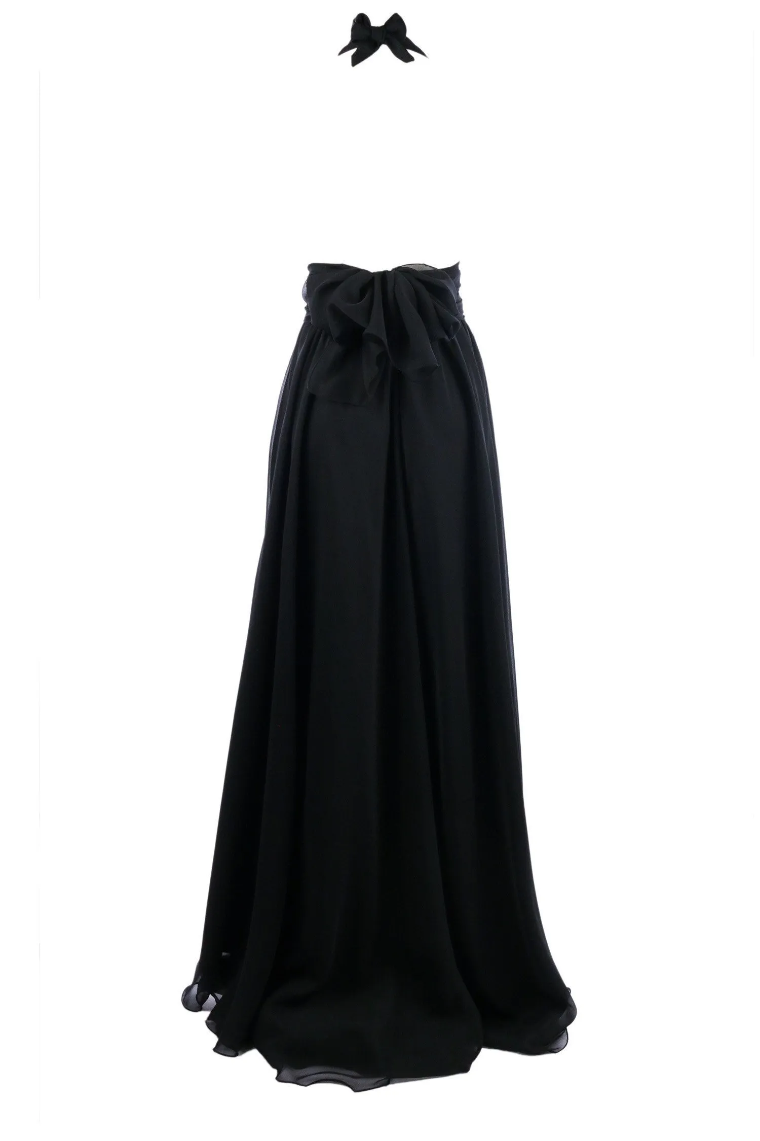 Harlow Gown in Black  | Chiffon