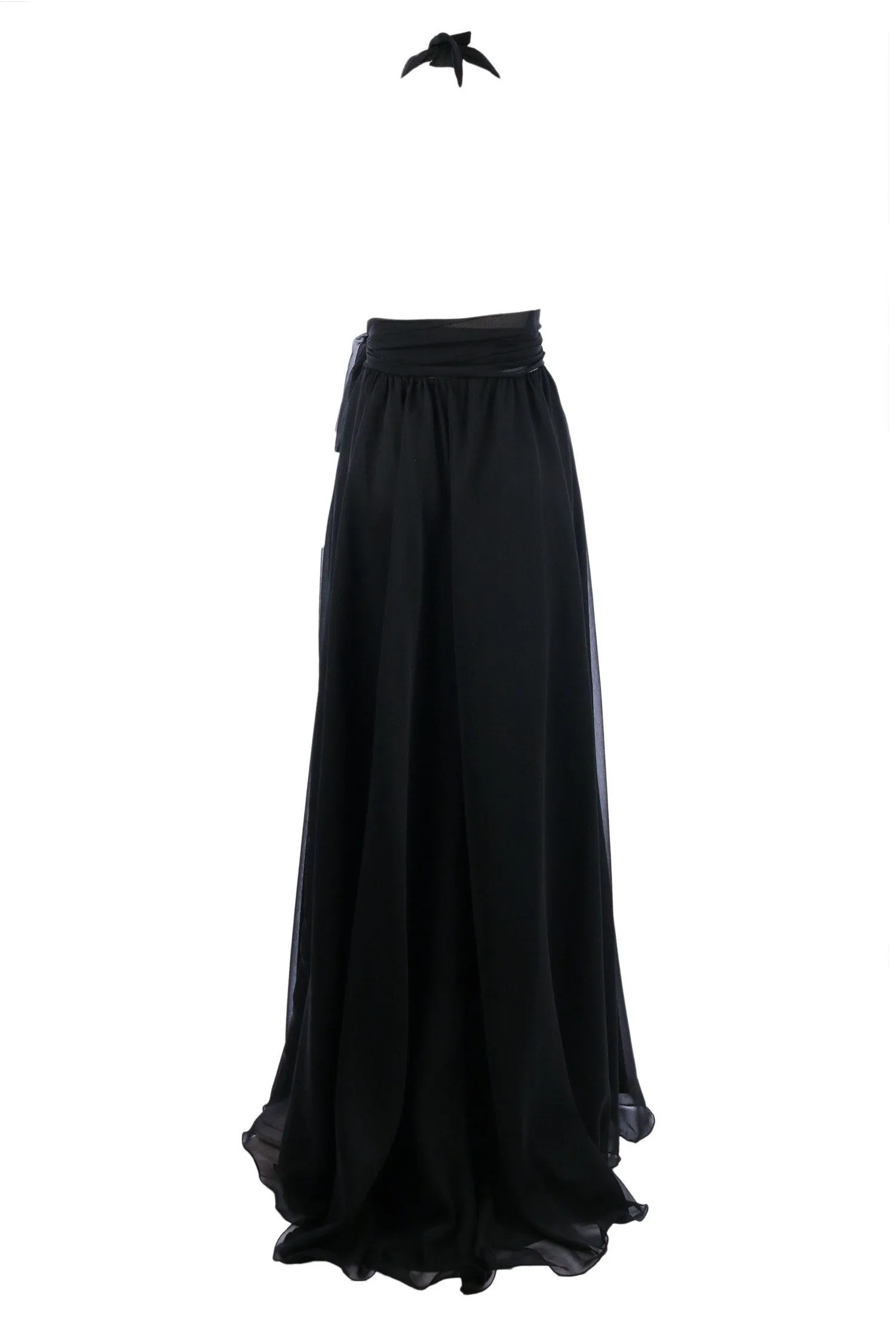 Harlow Gown in Black  | Chiffon