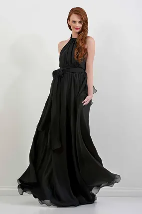 Harlow Gown in Black  | Chiffon