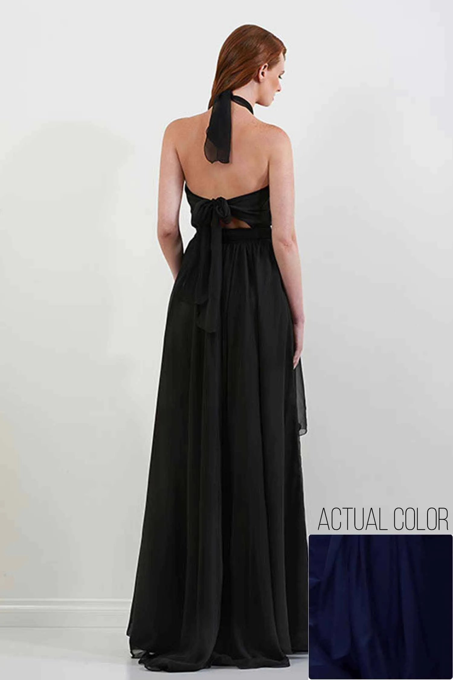 Harlow Gown in Midnight | Chiffon