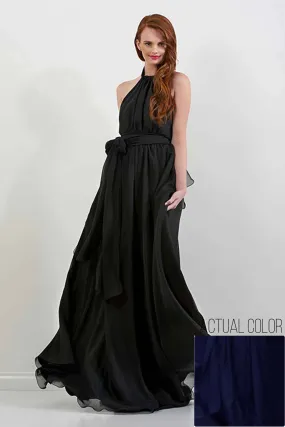 Harlow Gown in Midnight | Chiffon