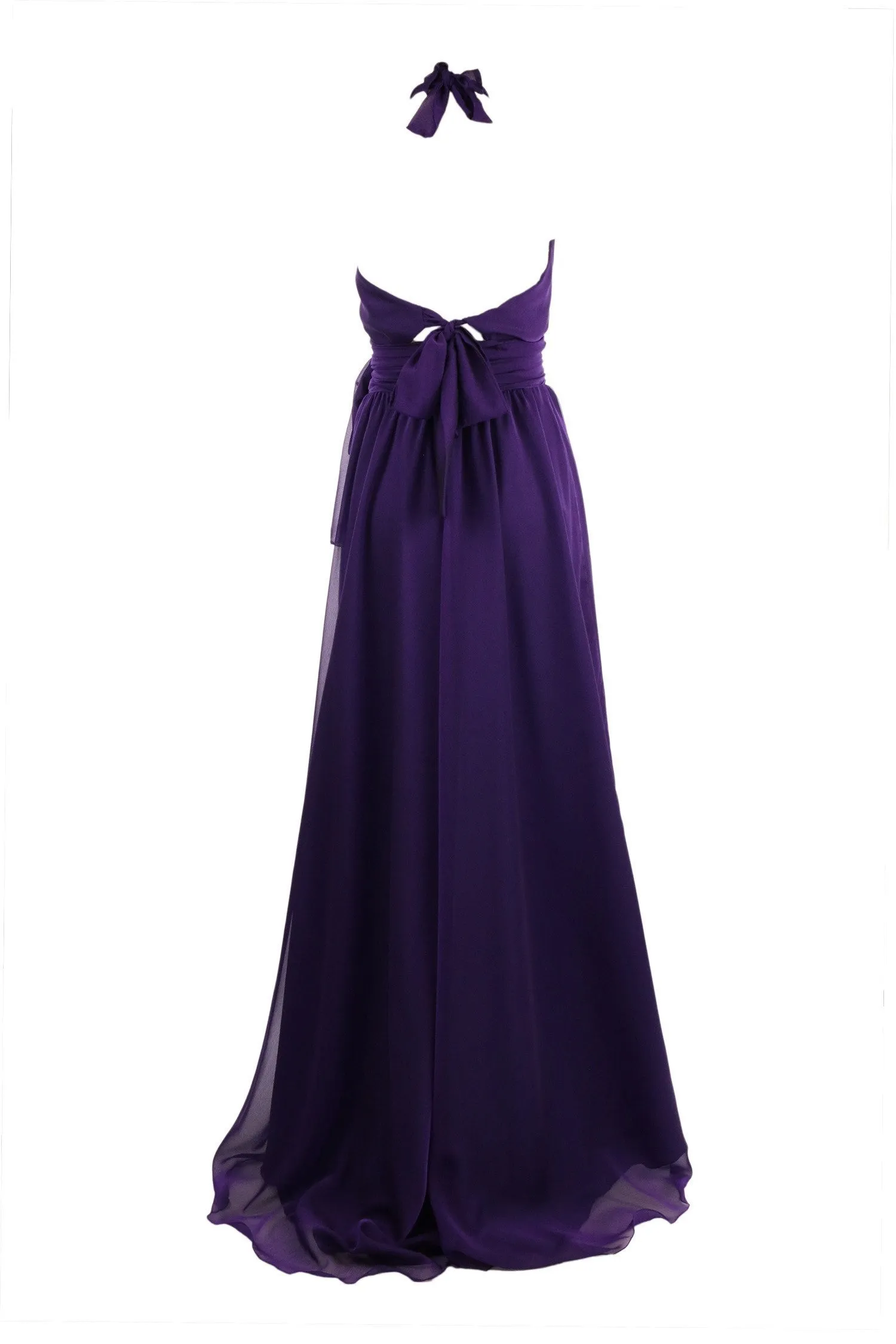 Harlow Gown in Purple  | Chiffon