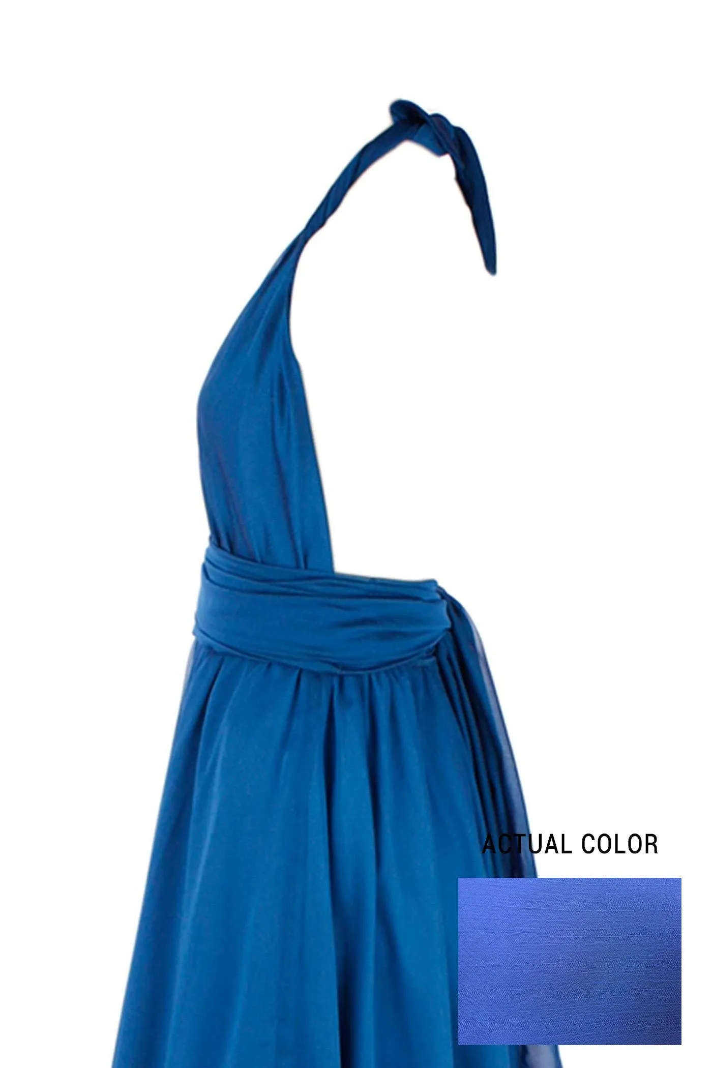 Harlow Gown in Sapphire  | Chiffon