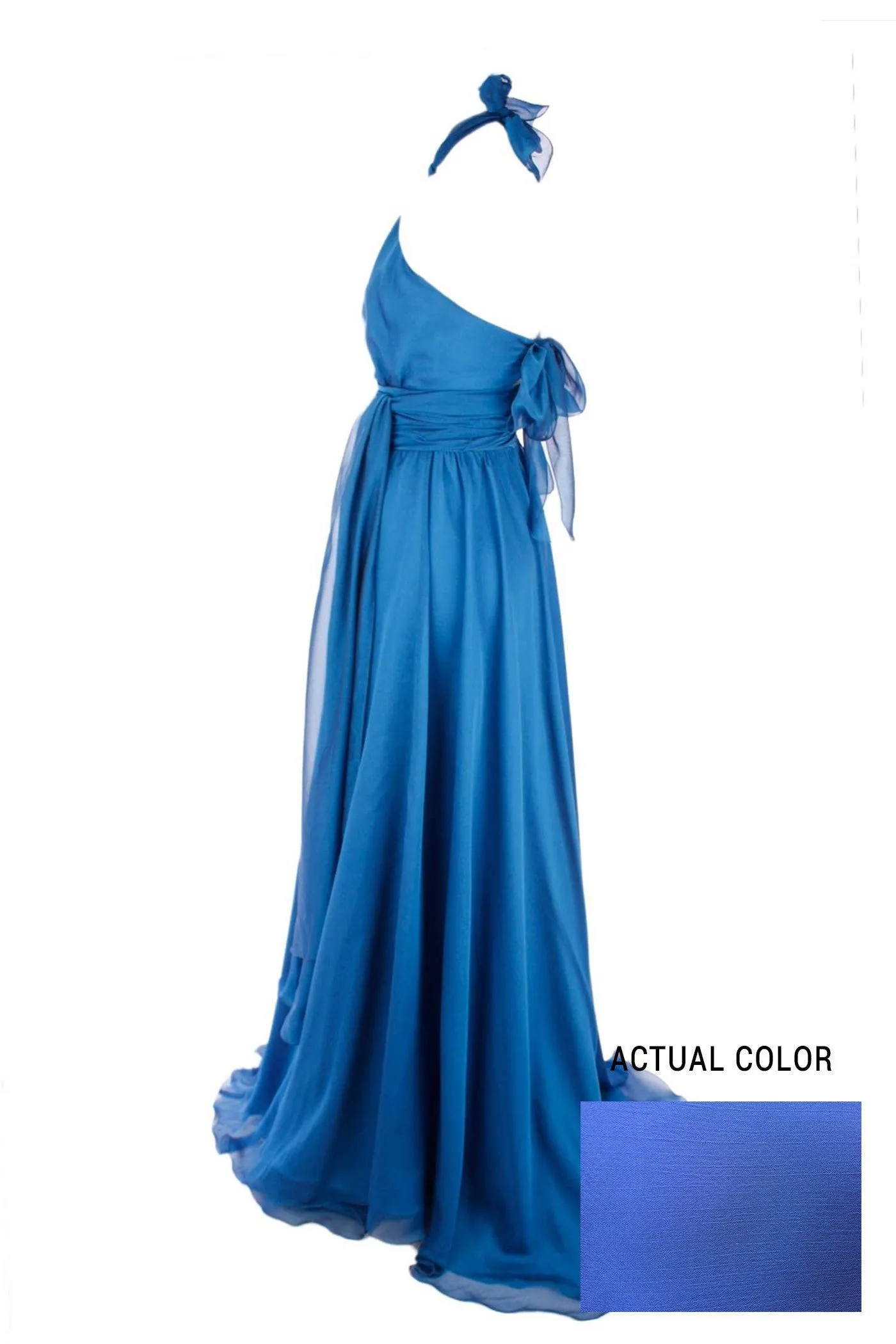 Harlow Gown in Sapphire  | Chiffon