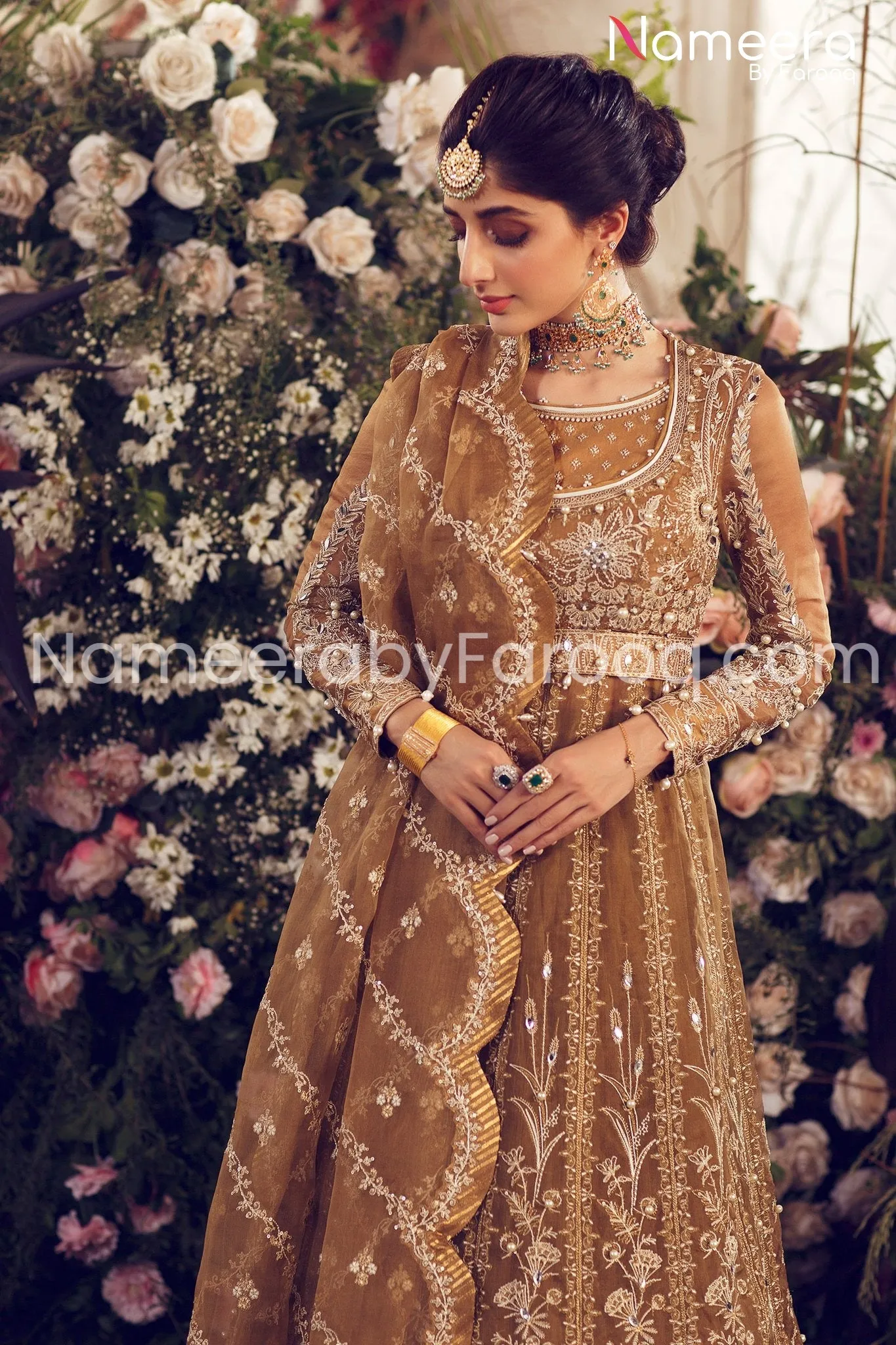 Pakistani Embroidered Classic Royal Frock #PS05