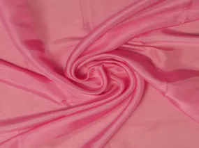Pink Plain Viscose Dola Silk Fabric (Wholesale)