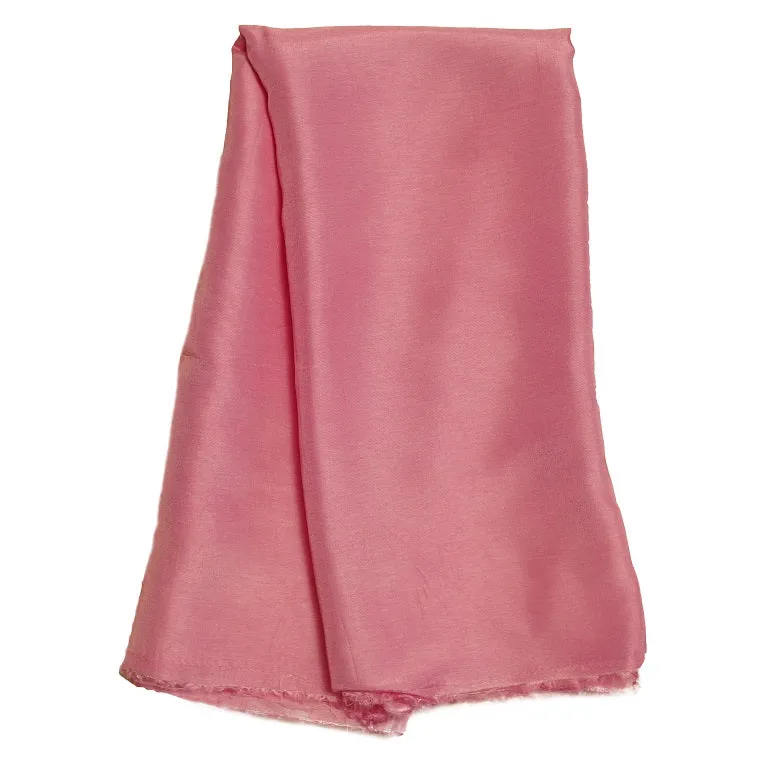 Pink Plain Viscose Dola Silk Fabric (Wholesale)
