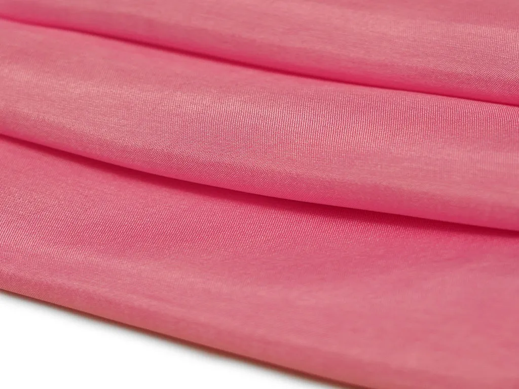 Pink Plain Viscose Dola Silk Fabric (Wholesale)