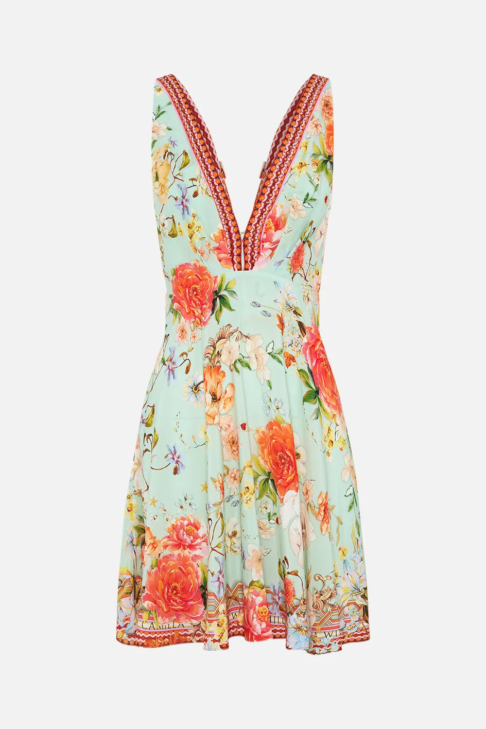 PLUNGE NECK MINI DRESS TALK THE WALK