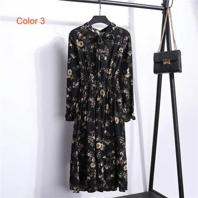 Print Floral Bohemian Dress