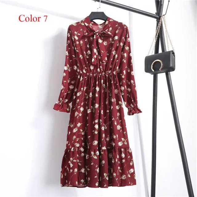 Print Floral Bohemian Dress