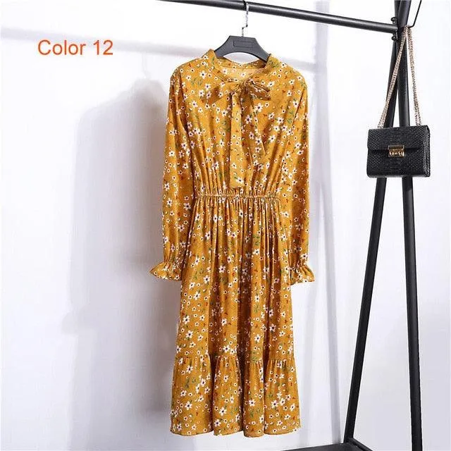Print Floral Bohemian Dress