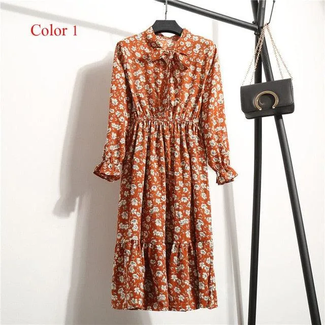 Print Floral Bohemian Dress