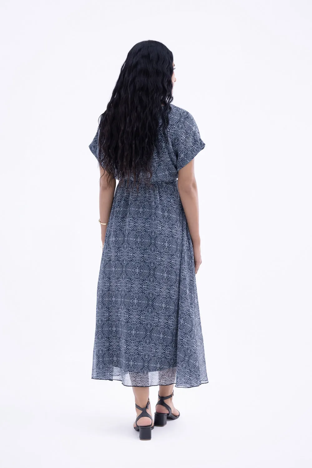 Printed Chiffon Dress