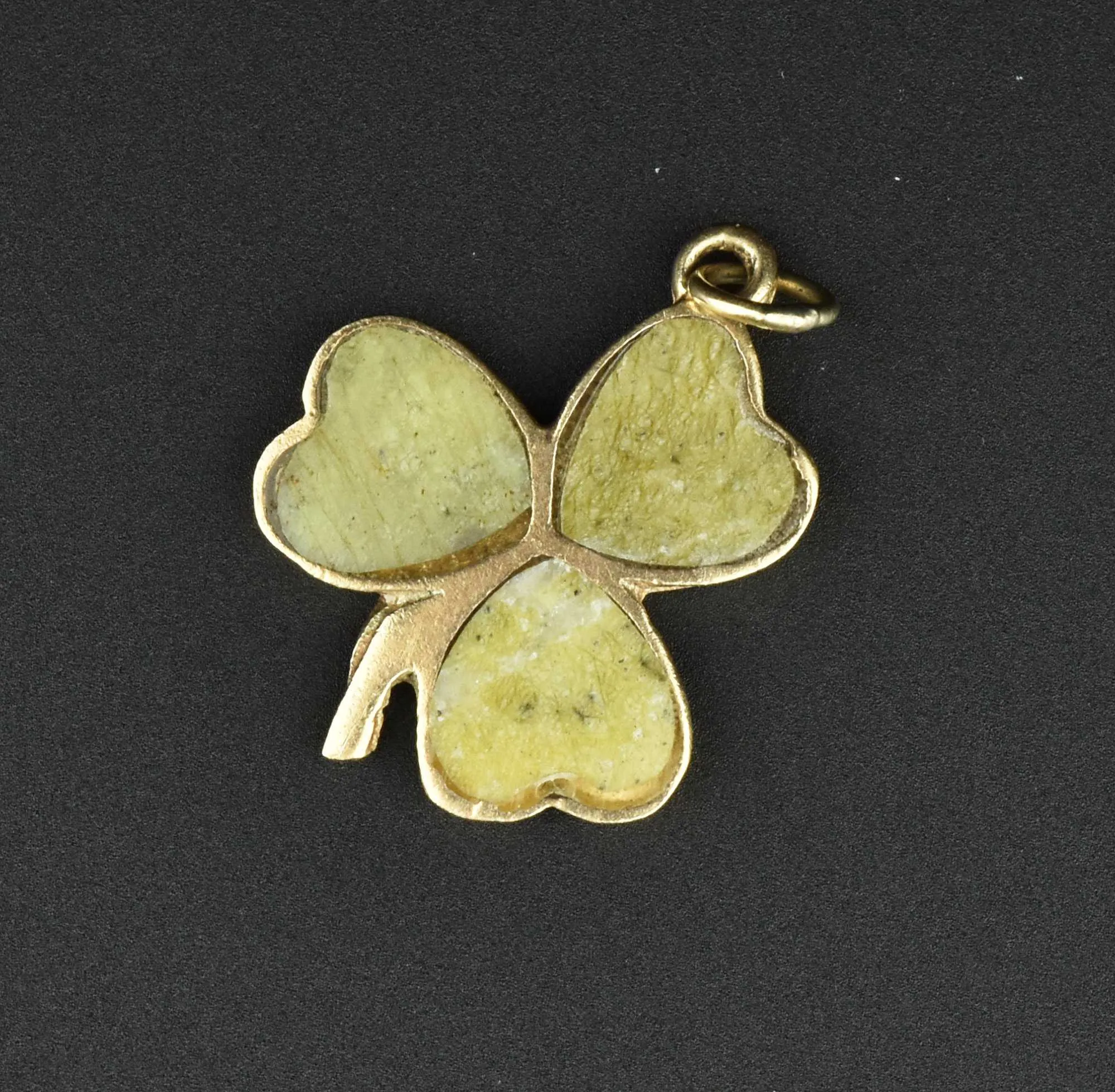 Vintage Gold Connemara Marble Charm Pendant