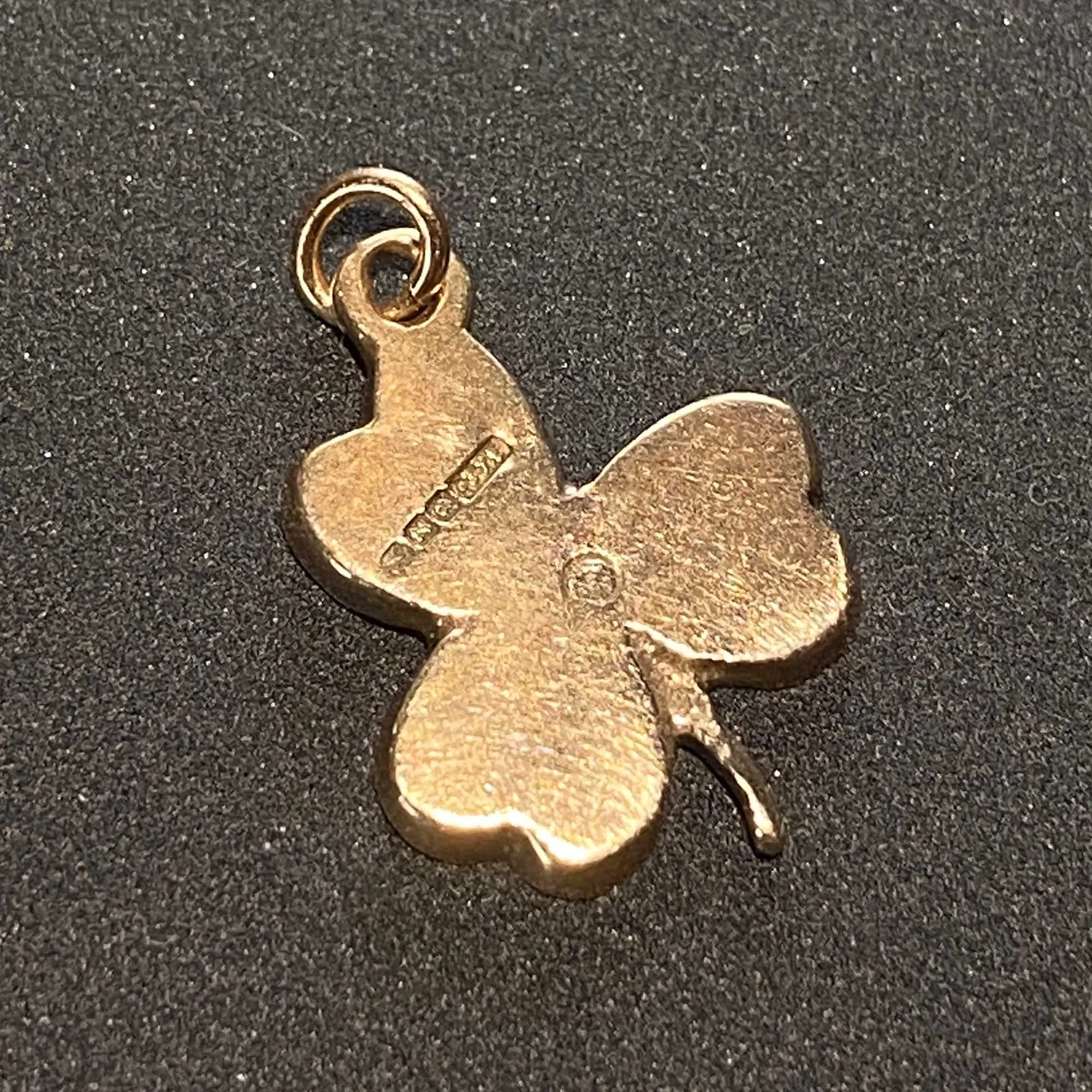 Vintage Gold Connemara Marble Charm Pendant
