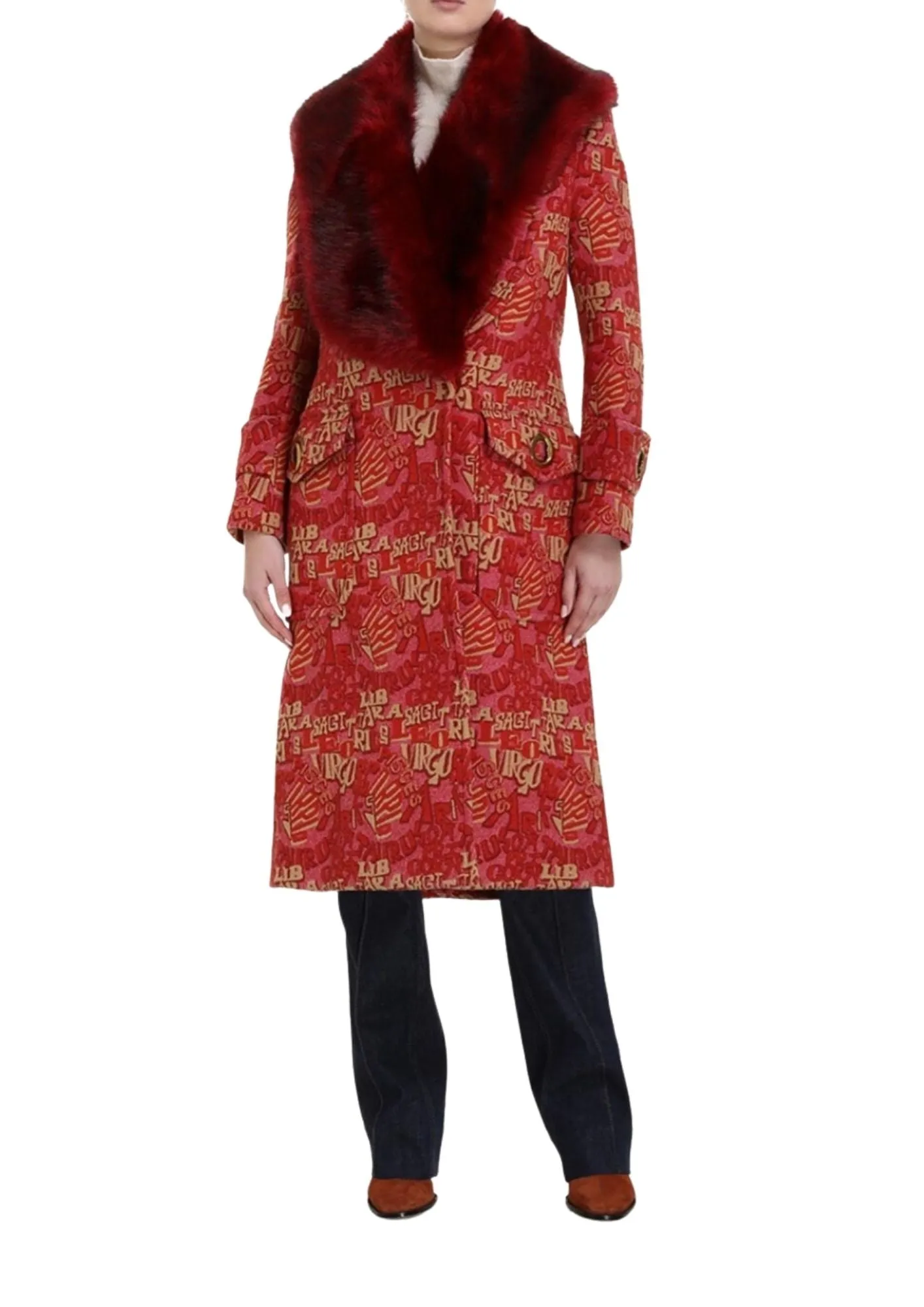 ZIMMERMANN - Kaleidoscope Faux Fur Coat